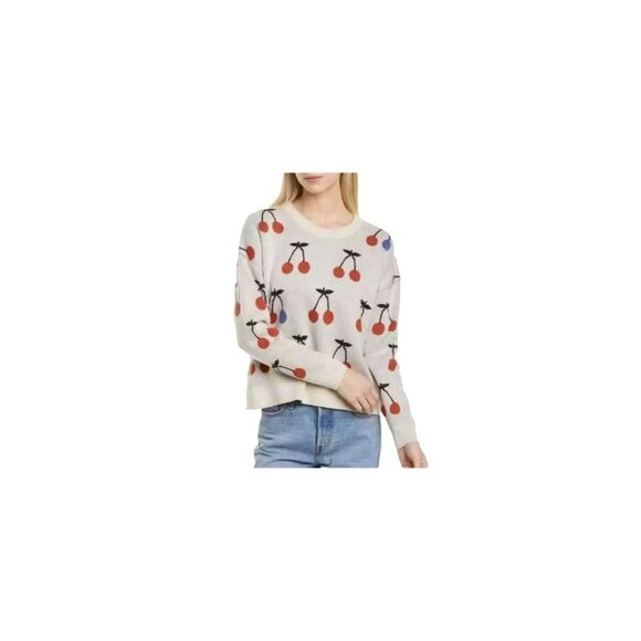 Madewell Woman’s  Cherry Print Pullover Sweater SZ S - Picture 1 of 7